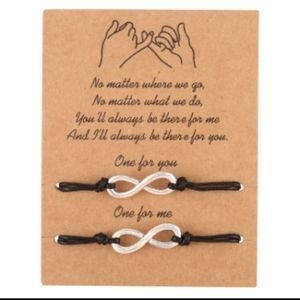 Best friends  boyfriend girlfriend husband wife bracelets partner infinity BNWT